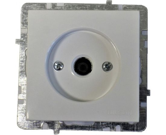 Розетка TV Nilson Selene проходной белый 23111032 