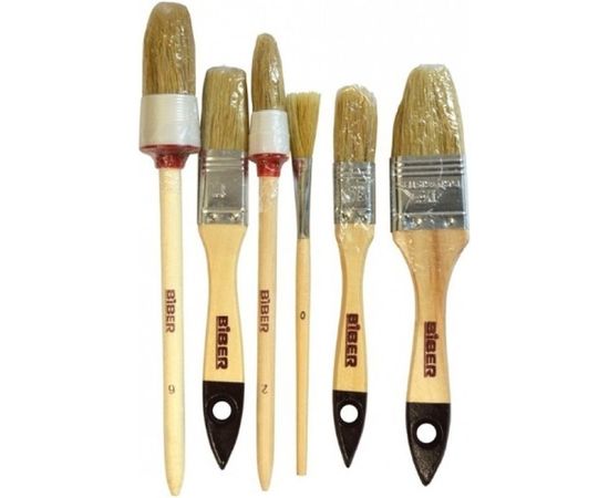 Набор кистей Biber 6шт. натуральная щетина 31403 тов-115036 