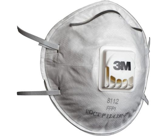 Полумаска 3М 8112 CEE, класс защиты FFP1 NR D, 10 шт/уп. 7100050787 