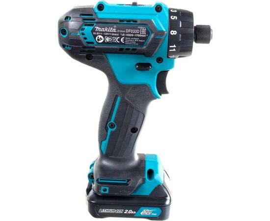 Аккумуляторная дрель-шуруповерт Makita DF033DWAE – изображение 8