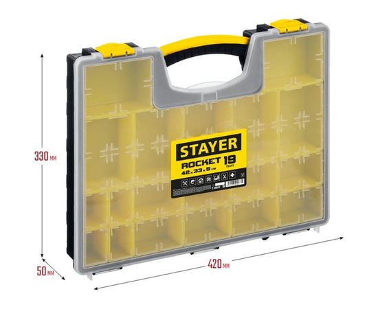 Пластиковый органайзер STAYER Rocket-19 2-38032_z01 – изображение 7