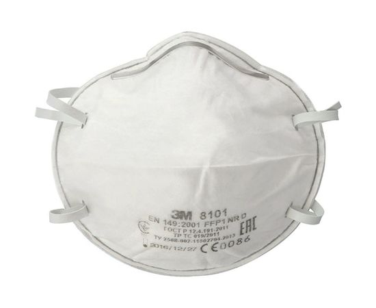 Полумаска-фильтр для защиты от аэрозолей 8101-3 3М 3 шт. 7100055840 – изображение 2