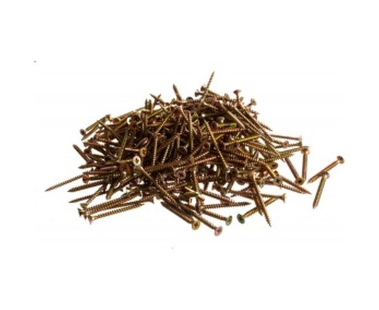 Саморез Стройметиз 4,5х50 универсальный, желтый цинк уп. 500 шт. 2141288 – изображение 2