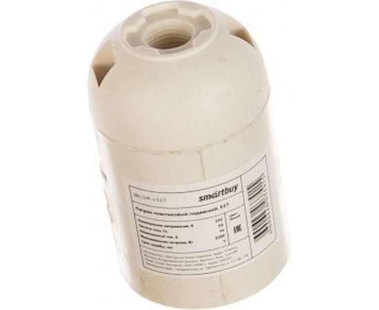 Патрон Smartbuy Е27 пластиковый подвесной, термостойкий пластик, белый SBE-LHP-s-E27 – изображение 2