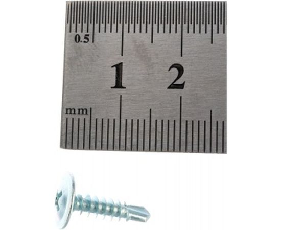 Саморез Стройметиз 4,2х16 металл-металл с прессшайбой, сверло, цинк уп. 200 шт. 2060063 – изображение 3