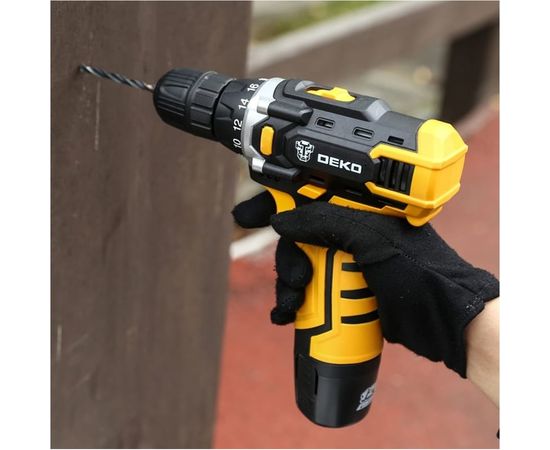 Аккумуляторная дрель-шуруповерт DEKO DKCD12FU-Li SET3 063-4173 – изображение 3
