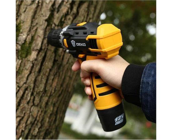 Аккумуляторная дрель-шуруповерт DEKO DKCD12FU-Li-Ion + набор инструментов 104 шт 063-4117 – изображение 8