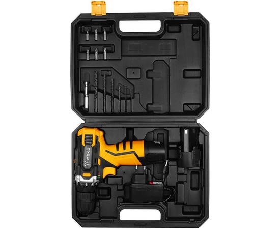 Аккумуляторная дрель-шуруповерт DEKO DKCD12FU-Li SET3 063-4173 – изображение 6