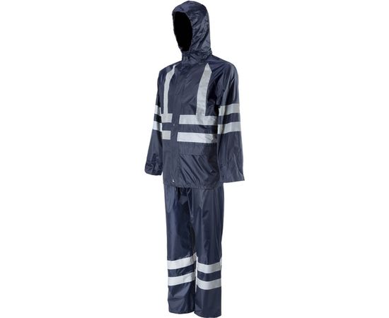 Влагозащитный костюм 2Hands повышенной видимости, синий, L KP1HV – изображение 2