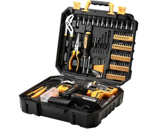 Аккумуляторная дрель-шуруповерт DEKO + набор 195 инструментов DKCD20FU-Li 063-4135 – изображение 3