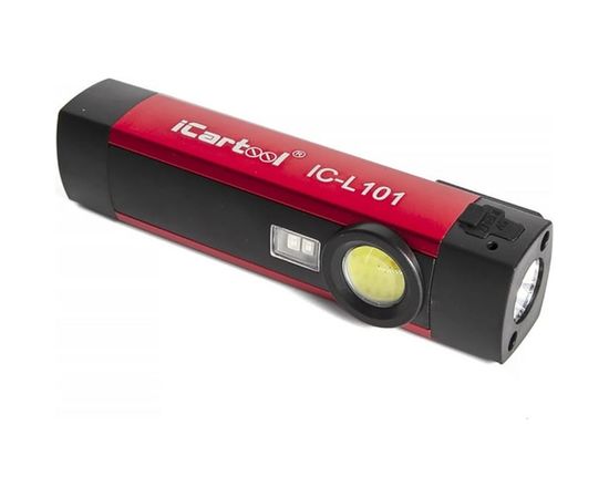 Светодиодный аккумуляторный фонарь iCartool с УФ подсветкой IC-L101 