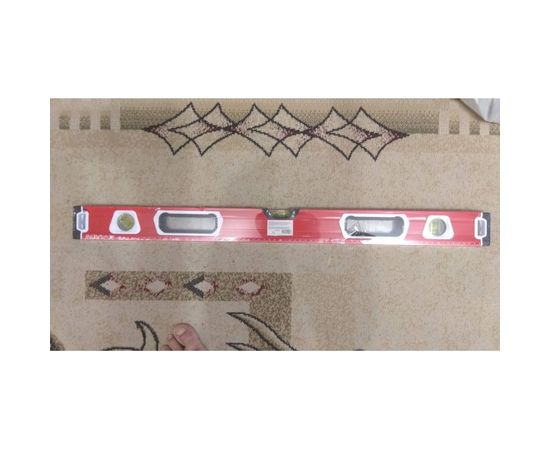 Алюминиевый магнитный фрезерованный уровень MATRIX 3 глазка, 800 мм 34732 – изображение 2