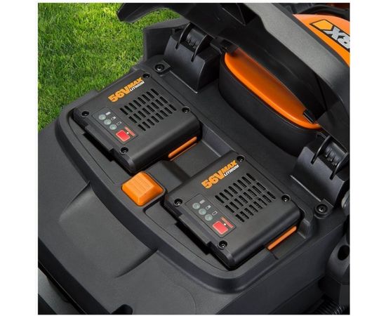 Аккумуляторная газонокосилка WORX 40В, 2х2.5 Ач, двойное ЗУ 2x2A WG779E – изображение 5