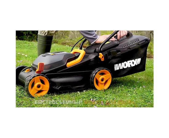 Аккумуляторная газонокосилка WORX 40В, 2х2.5 Ач, двойное ЗУ 2x2A WG779E – изображение 9