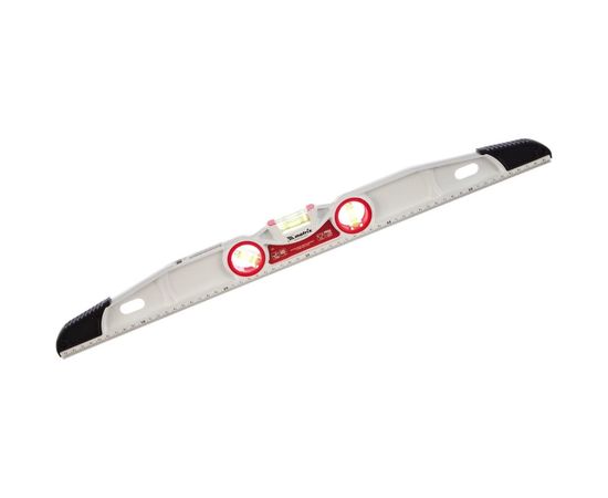 Алюминиевый литой фрезерованный уровень MATRIX 3 глазка, две ударные площадки, 600 мм 34911 – изображение 5