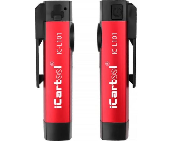 Светодиодный аккумуляторный фонарь iCartool с УФ подсветкой IC-L101 – изображение 4