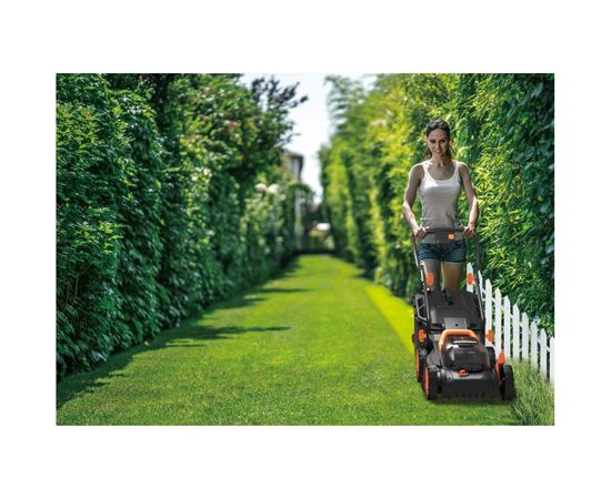 Аккумуляторная газонокосилка WORX 40В, 2х2.5 Ач, двойное ЗУ 2x2A WG779E – изображение 7
