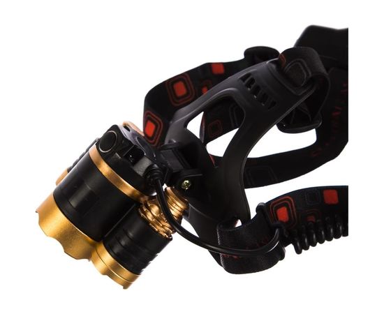 Аккумуляторный налобный фонарь Ultraflash E1333 3,7В, золото/черный 13903 – изображение 4