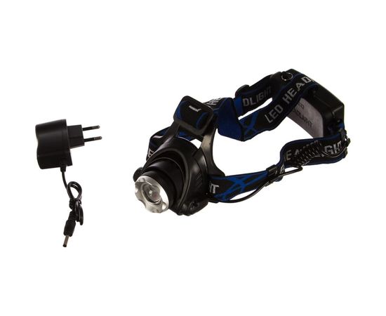 Налобный аккумуляторный фонарь Ultraflash E150 220В, черный, CREE 3Вт, фокус, 2 аккум. 18650, 3 режима 12188 – изображение 14