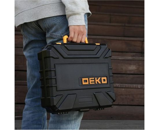 Аккумуляторная дрель-шуруповерт DEKO DKCD20FU-Li + 193 аксессуара 063-4179 – изображение 3
