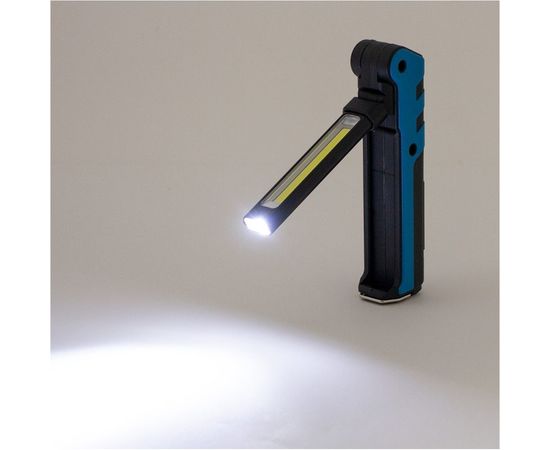 Ручной светодиодный аккумуляторный фонарь 5W COB + 3W LED, магнит, DolleX FIS-19 – изображение 5