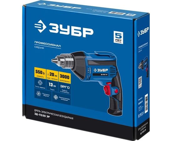 Дрель Зубр ПРОФЕССИОНАЛ ЗД-П550 ЭР – изображение 5