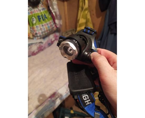 Налобный аккумуляторный фонарь Ultraflash E150 220В, черный, CREE 3Вт, фокус, 2 аккум. 18650, 3 режима 12188 – изображение 8