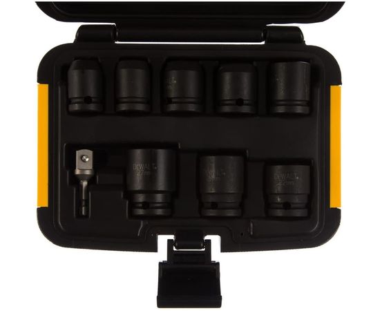 Набор ударных торцевых головок (10-27 мм; 1/2"; 9 шт.) DEWALT DT7507 