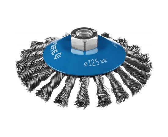 Щетка коническая (125 мм; М14; плетеные пучки стальной проволоки 0.5 мм) для УШМ 35269-125_z02 