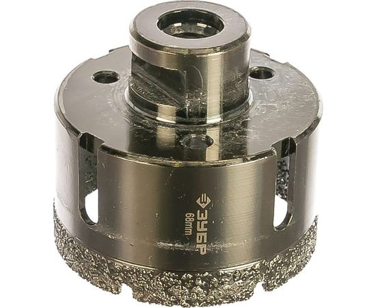 Коронка алмазная универсальная ПРОФЕССИОНАЛ (68 мм; М14) для УШМ Зубр 29865-68 