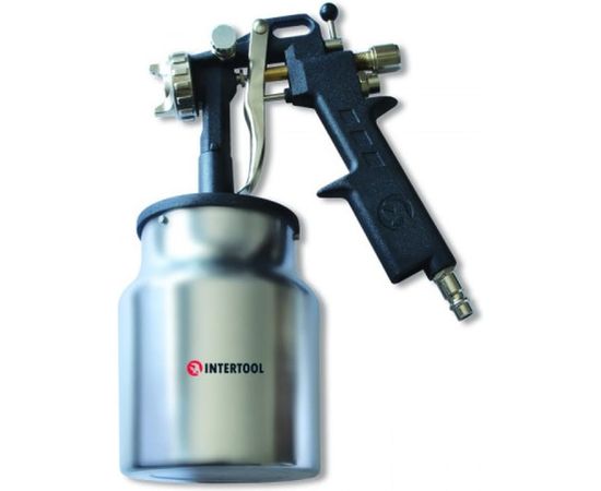 Пневматический краскопульт INTERTOOL HP, форсунка 1.5 мм, бачок 1000 мл, PT-0211 