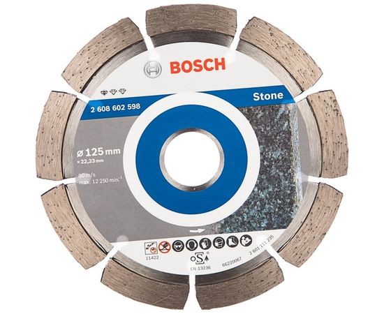 Диск алмазный отрезной Professional for Stone (125х22.2 мм) для УШМ Bosch 2608602598 