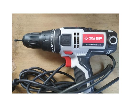 Сетевая дрель-шуруповерт ЗУБР ДШ-М3-500-2 К – изображение 5
