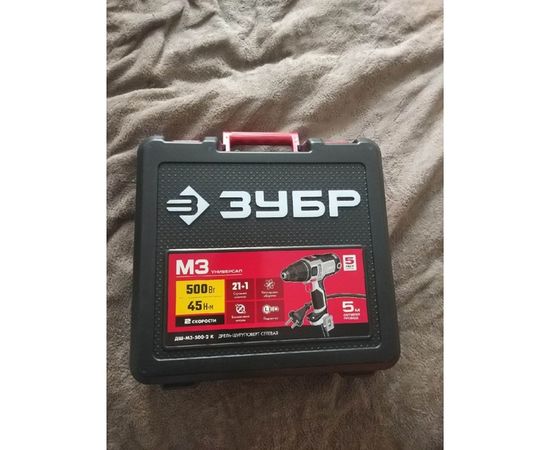 Сетевая дрель-шуруповерт ЗУБР ДШ-М3-500-2 К – изображение 3