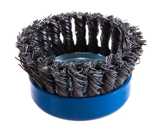 Щетка чашечная (100 мм; М14; плетеные пучки стальной проволоки 0.8 мм) для УШМ 35277-100_z02 – изображение 3