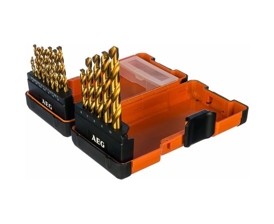 Набор сверл по металлу HSS-G TIN (19 шт; 2-10 мм) AEG 4932352245 – изображение 2
