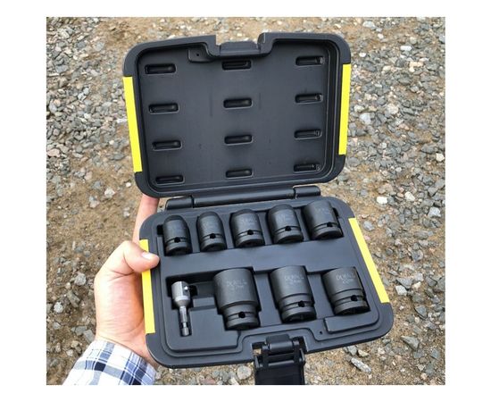 Набор ударных торцевых головок (10-27 мм; 1/2"; 9 шт.) DEWALT DT7507 – изображение 4