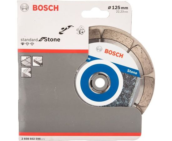 Диск алмазный отрезной Professional for Stone (125х22.2 мм) для УШМ Bosch 2608602598 – изображение 3