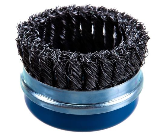 Щетка чашечная усиленная (0.5 мм; 100 мм; М14) для УШМ ЗУБР 3527-100_z02 – изображение 2