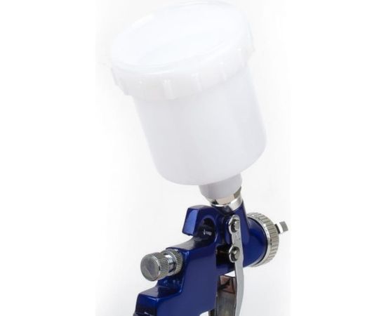 Пневматический краскопульт INTERTOOL MINI, форсунка 0.8 мм, бачок 125 мл, PT-0101 – изображение 2