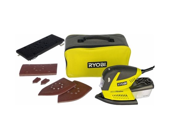 Универсальная шлифмашина Ryobi + 30 шлифлистов RMS180-SA30 5133002910 – изображение 5