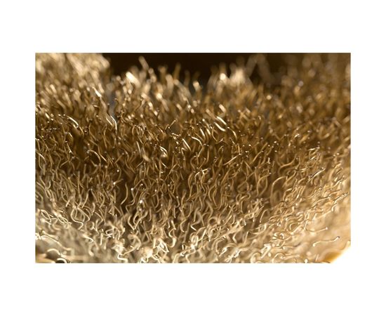 Щетка чашечная PROFESSIONAL (125 мм; М14; витая латунированная проволока 0.3 мм) для УШМ STAYER 35125-125 – изображение 3