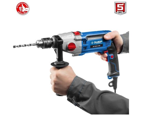 Ударная дрель Зубр ПРОФЕССИОНАЛ ДУ-П850-2 ЭРМ – изображение 7