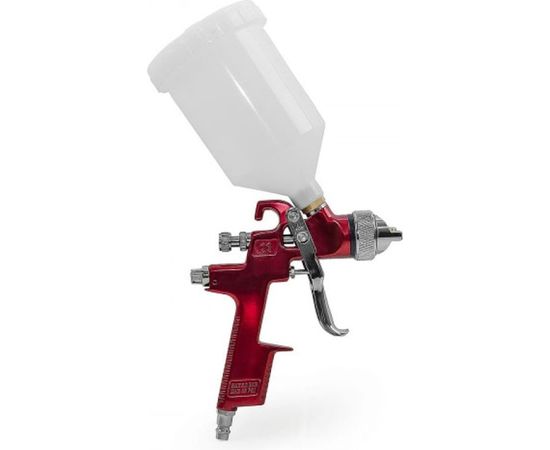 Пневматический краскопульт INTERTOOL, форсунка 1.4 мм, бачок 600 мл, PT-0104 – изображение 7