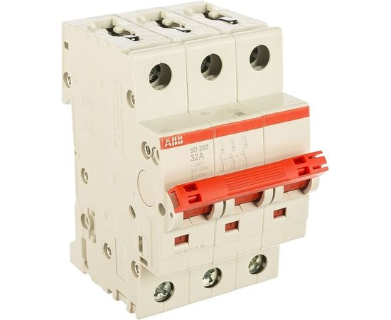 Рубильник ABB 3п SD203 32A рычаг красный 2CDD283101R0032 