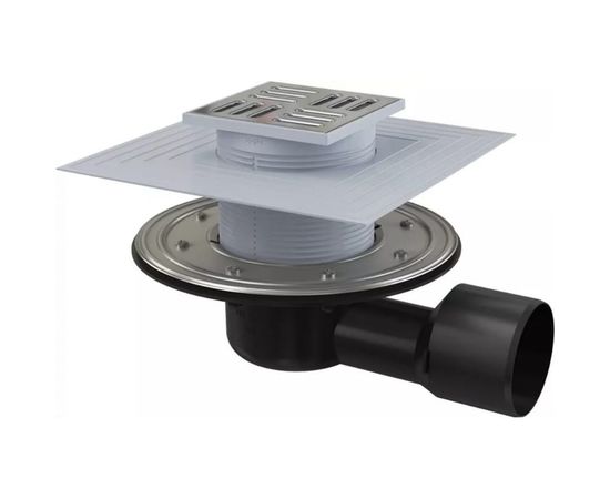 Сливной трап Alca Plast APV3344 105х105, 50 75, подводка – боковая 00022284 