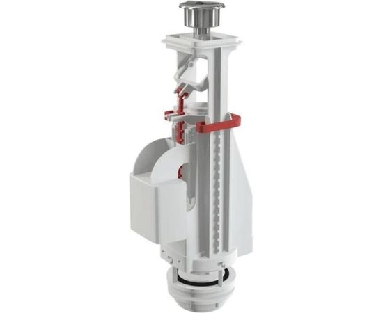 Арматура для бачка Alca Plast A08A сливная, кнопка хром, 2 режима 023-4281 
