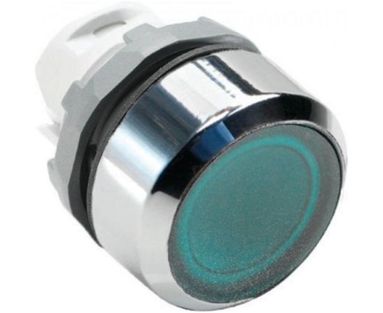 Кнопка зеленая с фиксацией ABB MP2-21G низкая с подсветкой 1SFA611101R2102 