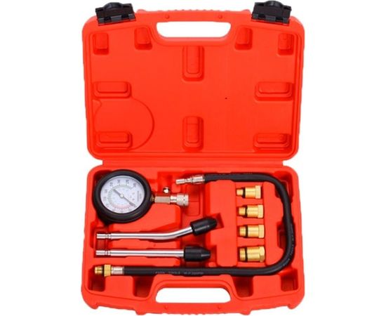 Компрессометр с набором насадок для бензиновых ДВС AV Steel, AV-925001 