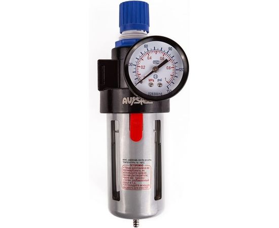 Осушитель с регулятором давления 1/4 до 9 атм AV Steel AV-700505 